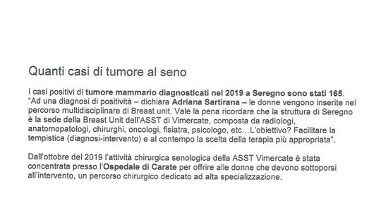 Quanti casi di tumore al seno