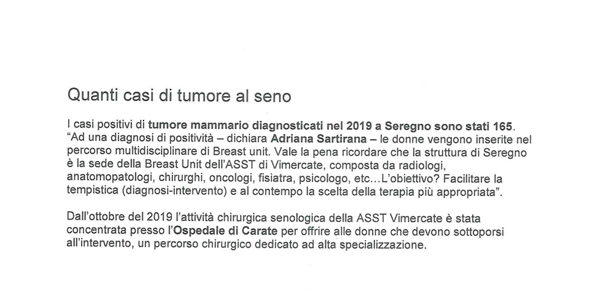 Quanti casi di tumore al seno