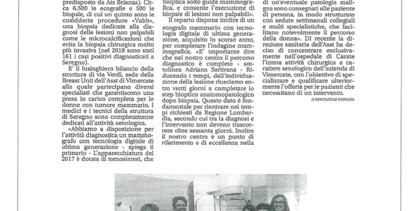 Radiologia d’eccellenza in ospedale. In un anno dodicimila mammografie